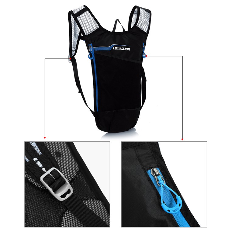 LOCAL LION Lightweight 1.5L Bladder Bag Hydration Backpack for Hiking Riding Camping Climbing - Blue-13
