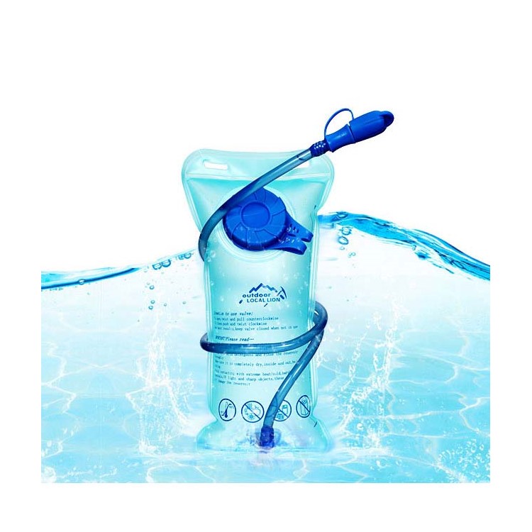 LOCAL LION Lightweight 1.5L Bladder Bag Hydration Backpack for Hiking Riding Camping Climbing - Blue-25
