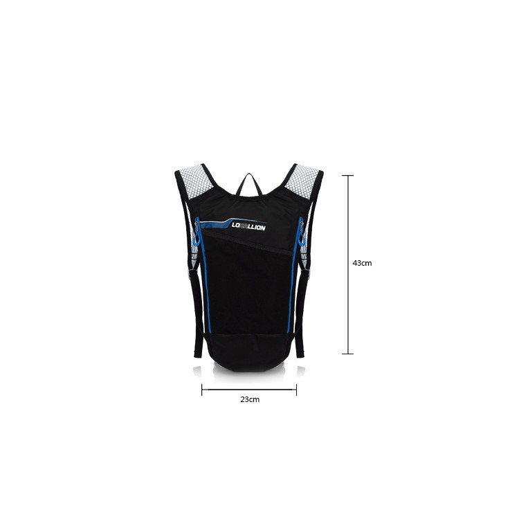 LOCAL LION Lightweight 1.5L Bladder Bag Hydration Backpack for Hiking Riding Camping Climbing - Blue-7