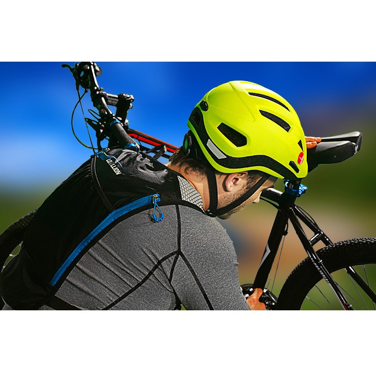 LOCAL LION Lightweight 1.5L Bladder Bag Hydration Backpack for Hiking Riding Camping Climbing - Blue-8