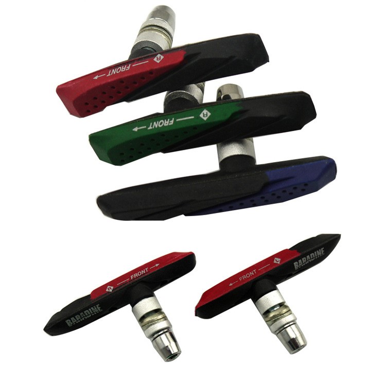 BRAKCO MTB-959V Mountain Bicycle V Brake Pads Road Bike Brake Shoes - Green-3