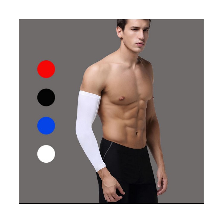 4 Pairs Universal UV Block Cool Arm Ice Silk Sleeves for Hiking Golf Cycling Fishing-7
