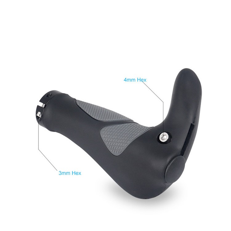 DEEMOUNT 1 Pair Cycling MTB Bike Bicycle Comfortable Handlebar Rubber Grip Bar End-7