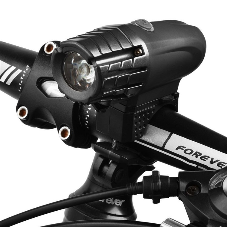 USB Rechargeable LED Bright Bike Front Light + 2 Rear Lights Set-4