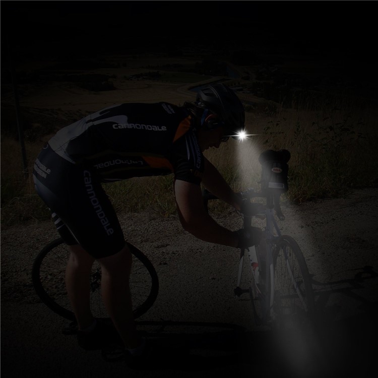 USB Rechargeable LED Bright Bike Front Light + 2 Rear Lights Set-9
