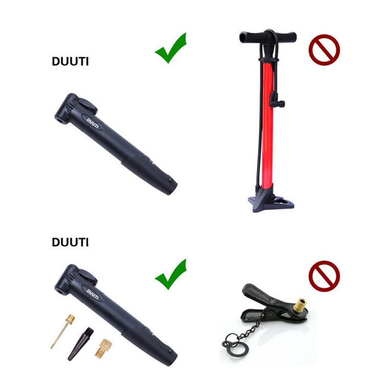 DUUTI Multi-functional Portable Bike Air Pump Tyre Tire Bicycle Cycling Universal Pump-6