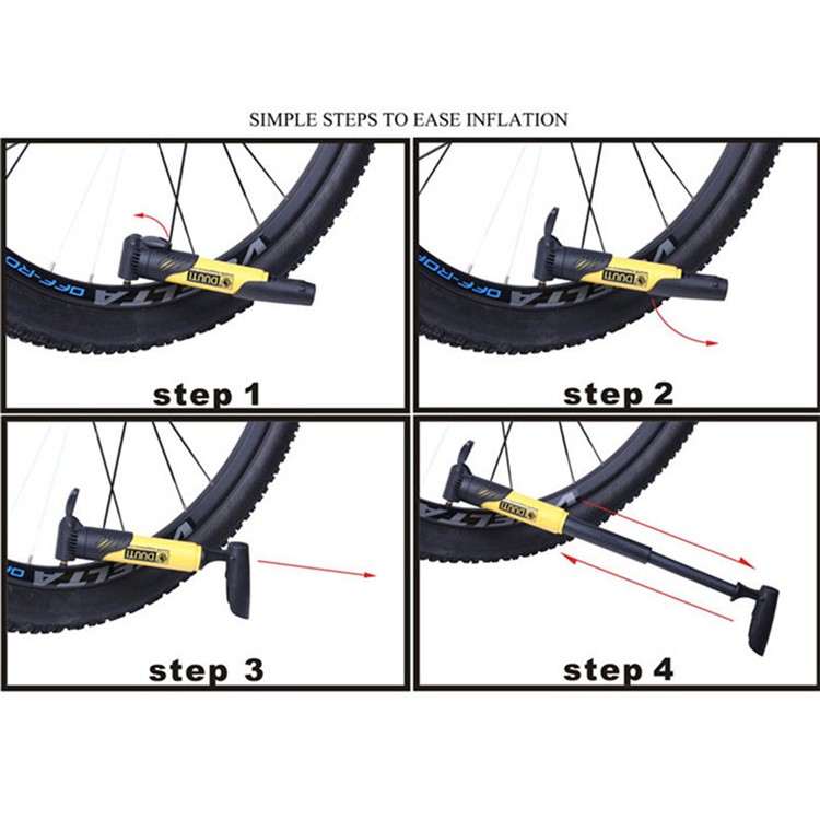 DUUTI Multi-functional Portable Bike Air Pump Tyre Tire Bicycle Cycling Universal Pump-9