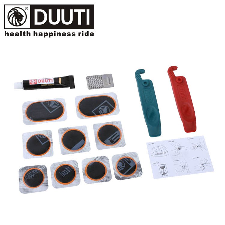 DUUTI Bike Tyre Tire Tools Bicycle Puncture Repair Patch Kit Box Set-1
