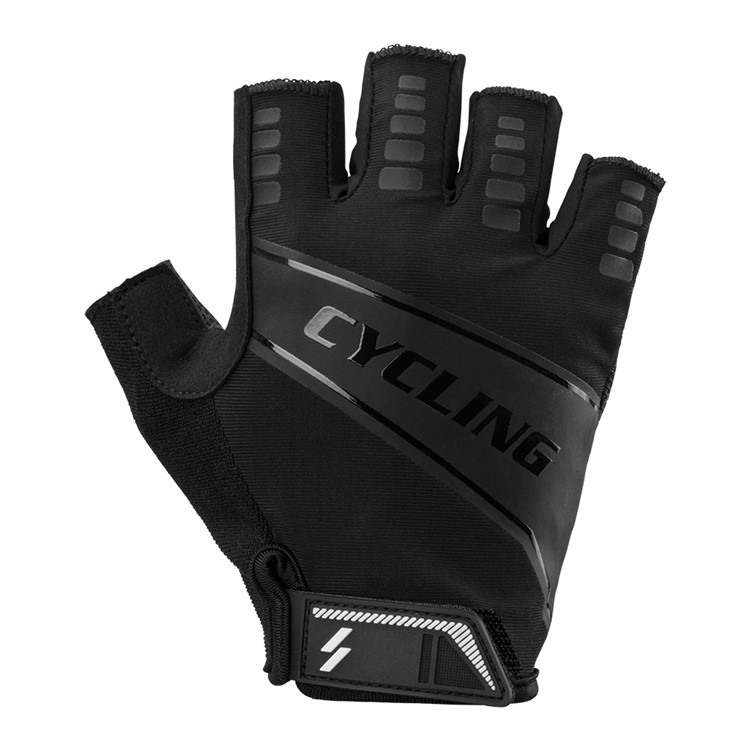 Half Finger Anti-slip Pad Bike Gloves Gel Pad Short Gloves - Size: M-2
