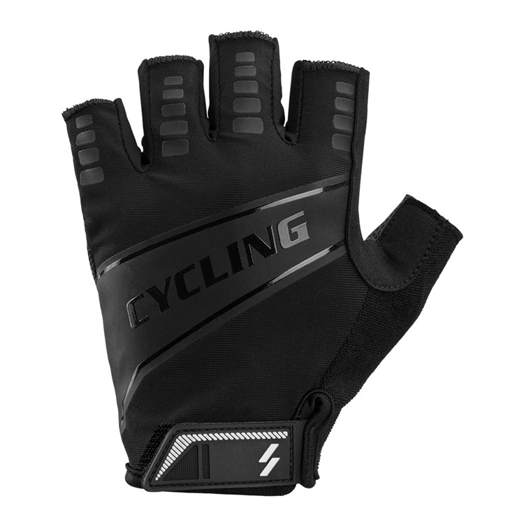 Half Finger Anti-slip Pad Bike Gloves Gel Pad Short Gloves - Size: M-4