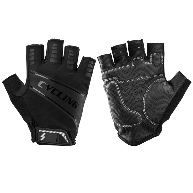 Half Finger Anti-slip Pad Bike Gloves Gel Pad Short Gloves - Size: XXL-1