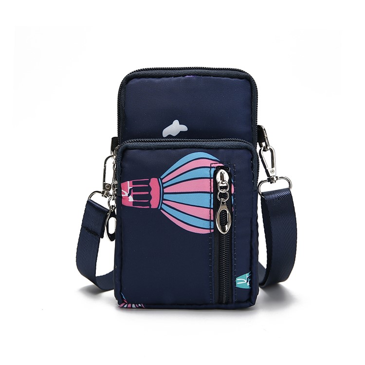 Portable Large Capacity Shoulder Bag Cross-body Bag - Blue Balloon-2