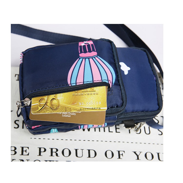 Portable Large Capacity Shoulder Bag Cross-body Bag - Blue Balloon-3