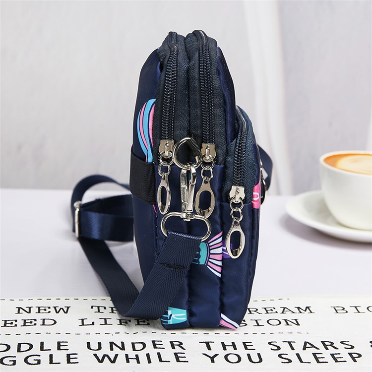 Portable Large Capacity Shoulder Bag Cross-body Bag - Blue Balloon-4