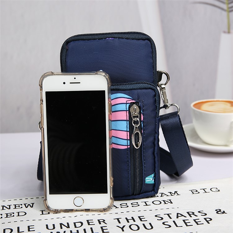 Portable Large Capacity Shoulder Bag Cross-body Bag - Blue Balloon-5