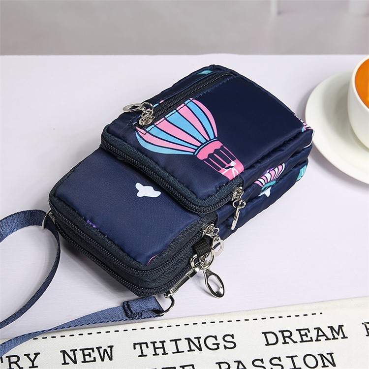 Portable Large Capacity Shoulder Bag Cross-body Bag - Blue Balloon-6