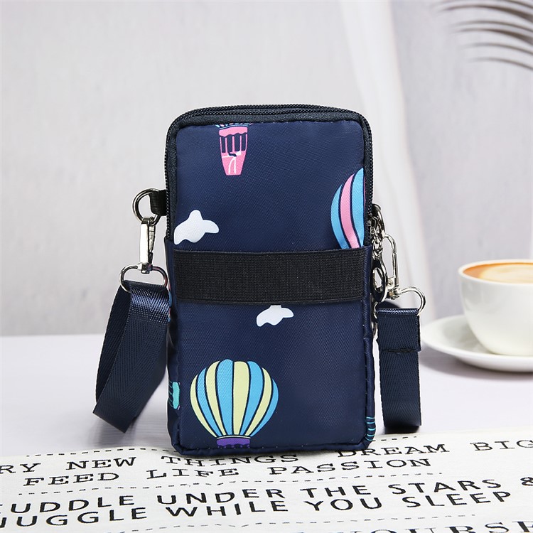 Portable Large Capacity Shoulder Bag Cross-body Bag - Blue Balloon-8