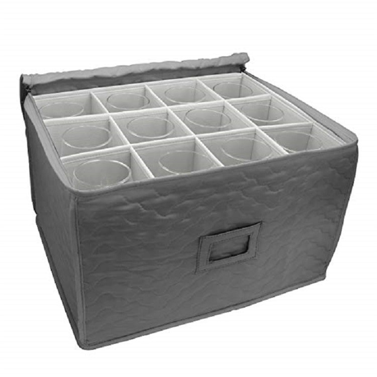 Home Bar 12-gauge Champagne Cup Receiving Goblet Box Bag - Grey-2