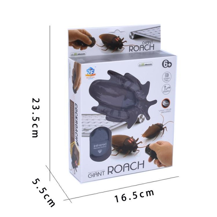 Funny Simulation Infrared RC Remote Control Scary Creepy Insect Toy - Cockroach-10