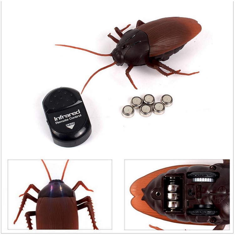 Funny Simulation Infrared RC Remote Control Scary Creepy Insect Toy - Cockroach-2