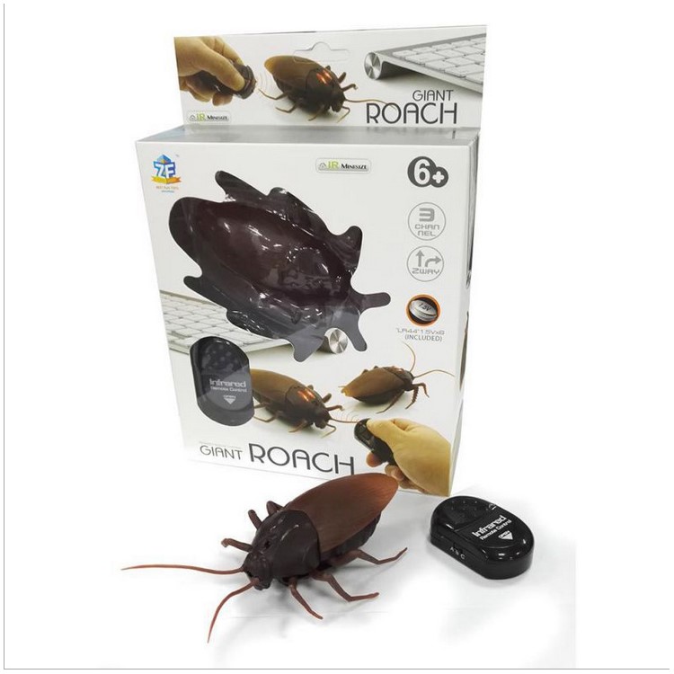 Funny Simulation Infrared RC Remote Control Scary Creepy Insect Toy - Cockroach-9