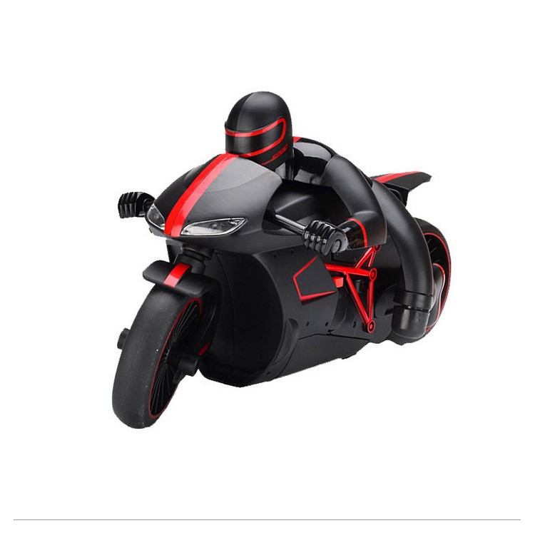 4CH 2.4GHz Remote Control High Speed Motorcycle with Bright LED Headlight - Red / EU Plug-2