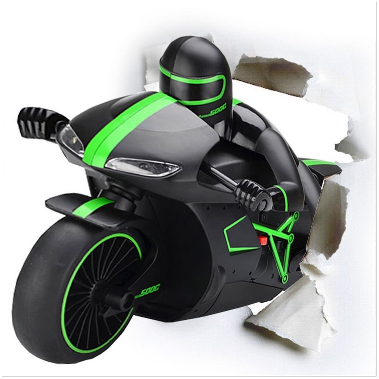 2.4Ghz Speed 4CH Radio Control Motorcycle RC Driving Model - Green / EU Plug-2