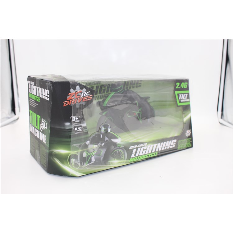 2.4Ghz Speed 4CH Radio Control Motorcycle RC Driving Model - Green / EU Plug-20