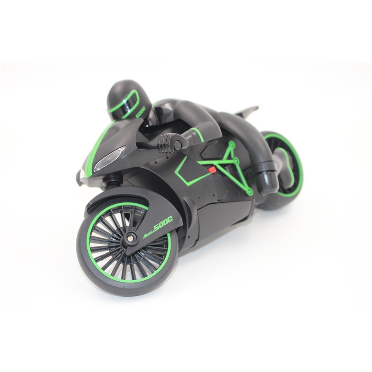 2.4Ghz Speed 4CH Radio Control Motorcycle RC Driving Model - Green / EU Plug-6