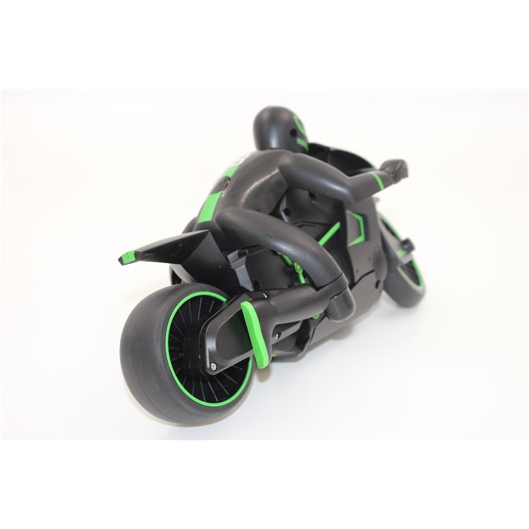 2.4Ghz Speed 4CH Radio Control Motorcycle RC Driving Model - Green / EU Plug-8