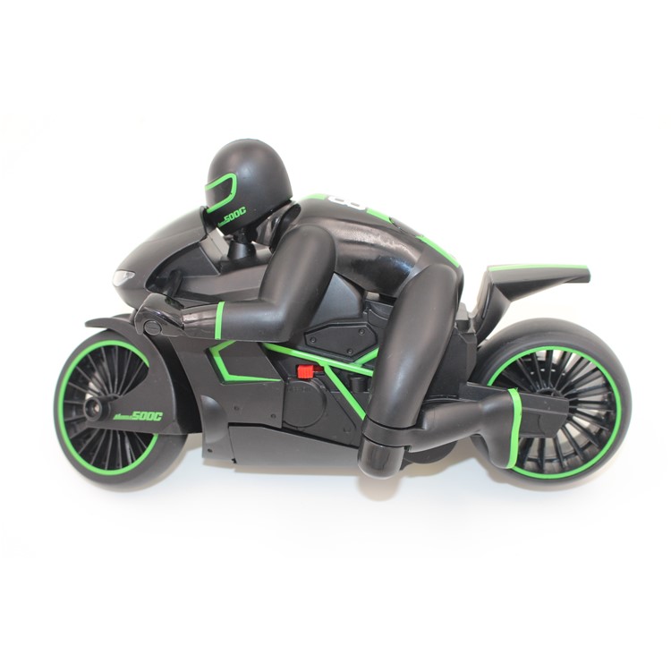 2.4Ghz Speed 4CH Radio Control Motorcycle RC Driving Model - Green / EU Plug-9