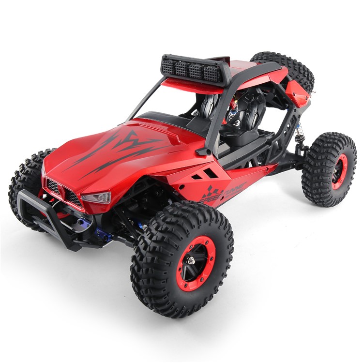 JJRC Q46 1:12 2.4G 4WD RC High Speed Racing Car Off-road Vehicle 45km/h Max Speed - Red / US Plug-1