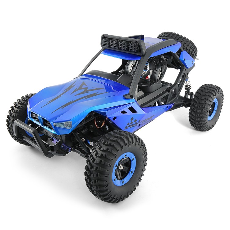 JJRC Q46 1:12 2.4G 4WD High Speed Off-road RC Racing Car with Independent Suspension System - Blue / US Plug-1