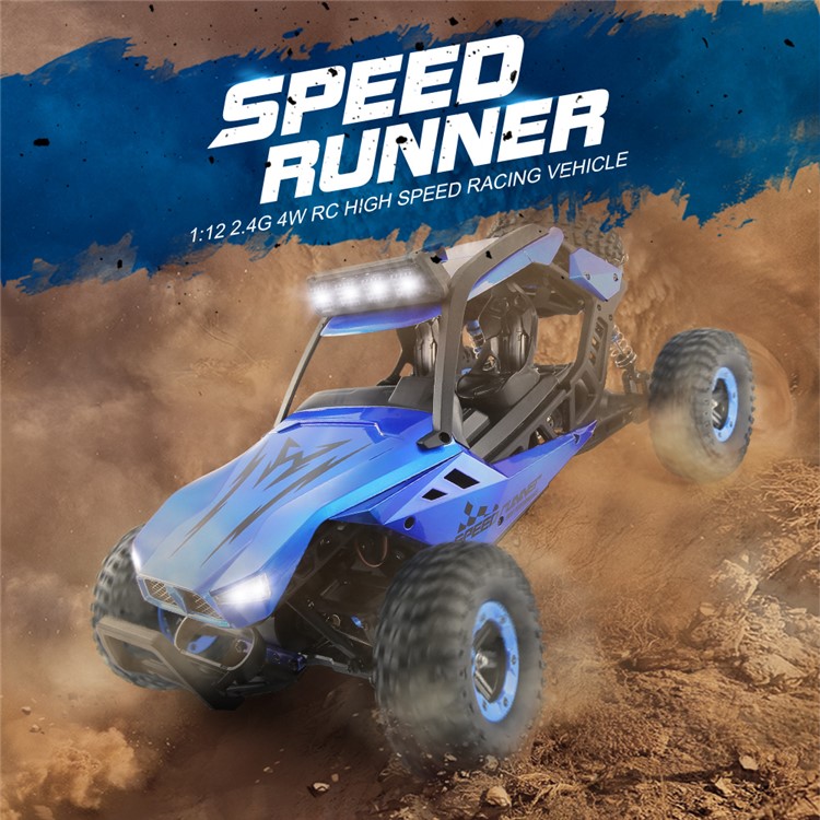 JJRC Q46 1:12 2.4G 4WD High Speed Off-road RC Racing Car with Independent Suspension System - Blue / US Plug-7