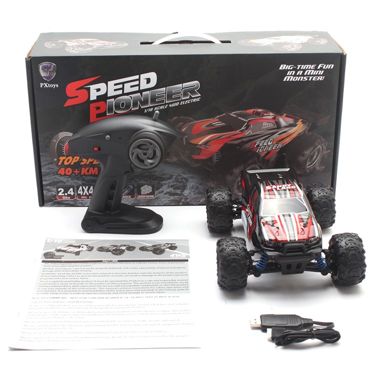 9300 1:18 2.4G 40km/h High Speed Remote Control Off Road RC Racing Car - Red-9