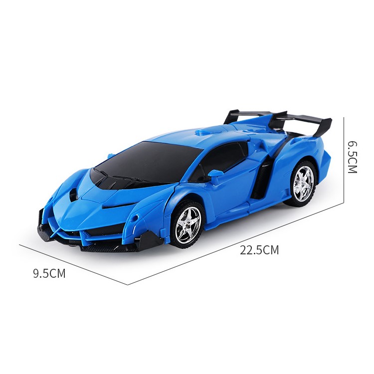 1:18 Scale Transformer RC Robot Car Remote Control Car Model Kids Toy - Blue-6