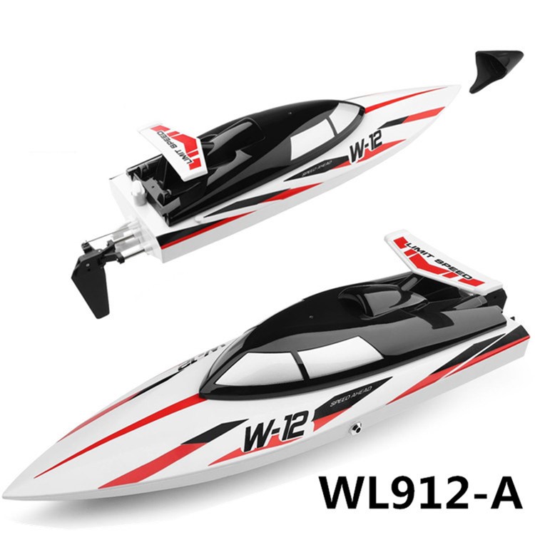 WEILI WL912-A 2.4G Anti-overturn Charging Remote Control Vessel Navigation Model Playing High Speed Yacht-1