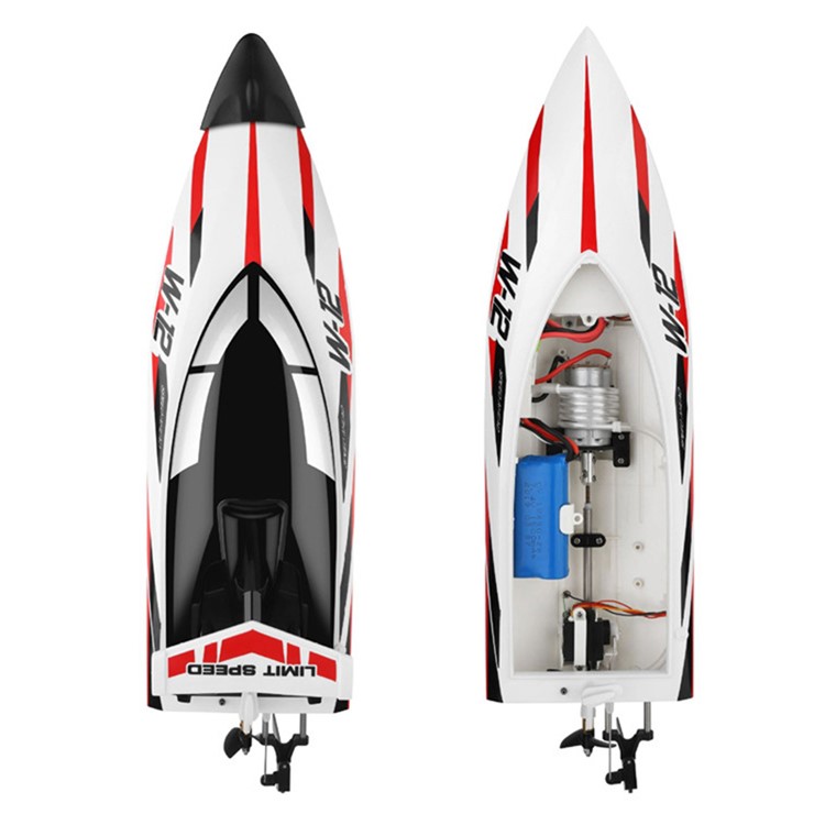 WEILI WL912-A 2.4G Anti-overturn Charging Remote Control Vessel Navigation Model Playing High Speed Yacht-2