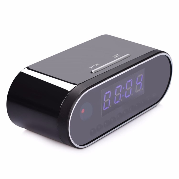 Z10 Table Clock 1080P HD Mini Camera IR Wireless Wifi Clock Mini DVR Camcorder - Black-2
