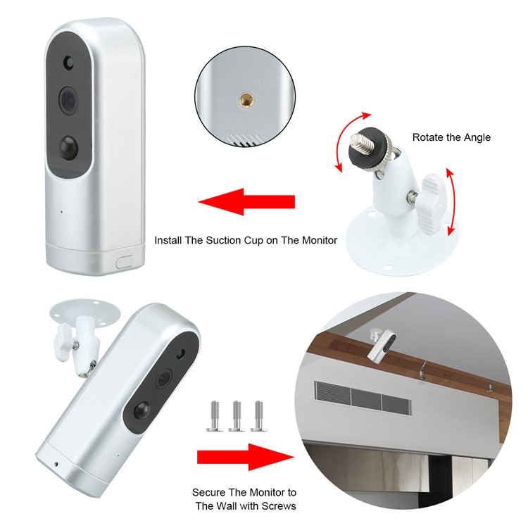 HIKE 1MP Motion Detection Wireless WiFi IP Camera Home Security Camera with Infrared Night Vision-4