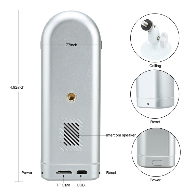 HIKE 1MP Motion Detection Wireless WiFi IP Camera Home Security Camera with Infrared Night Vision-5