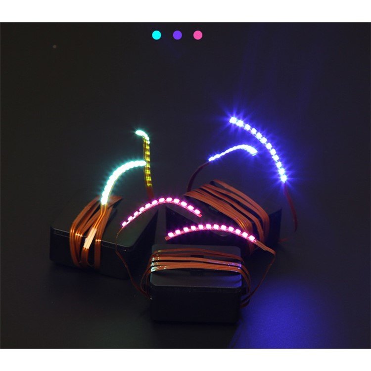 Luminous Sound Control LED False Eyelashes for Party Night Run Halloween-4