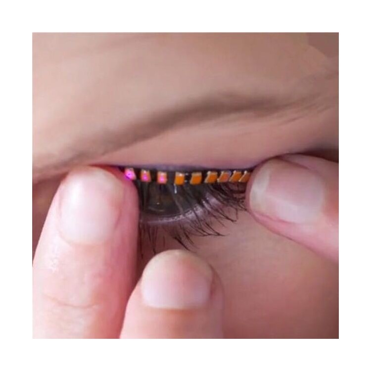 Luminous Sound Control LED False Eyelashes for Party Night Run Halloween-8