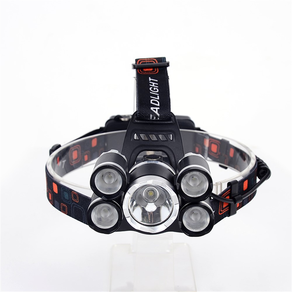 LED + T6 Strong Light Rechargeable Headlamp for Camping Fishing-17