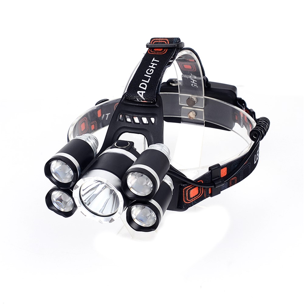 LED + T6 Strong Light Rechargeable Headlamp for Camping Fishing-5