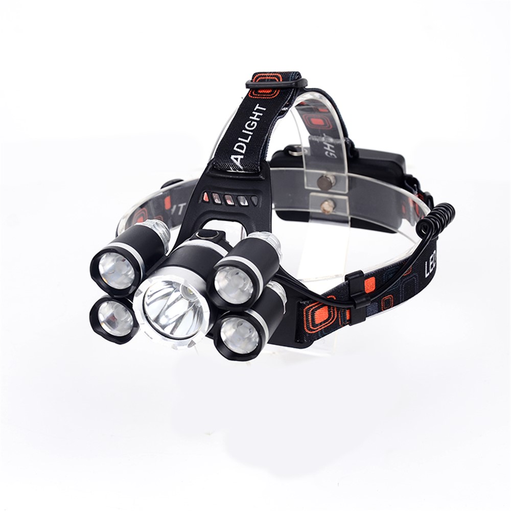 LED + T6 Strong Light Rechargeable Headlamp for Camping Fishing-6