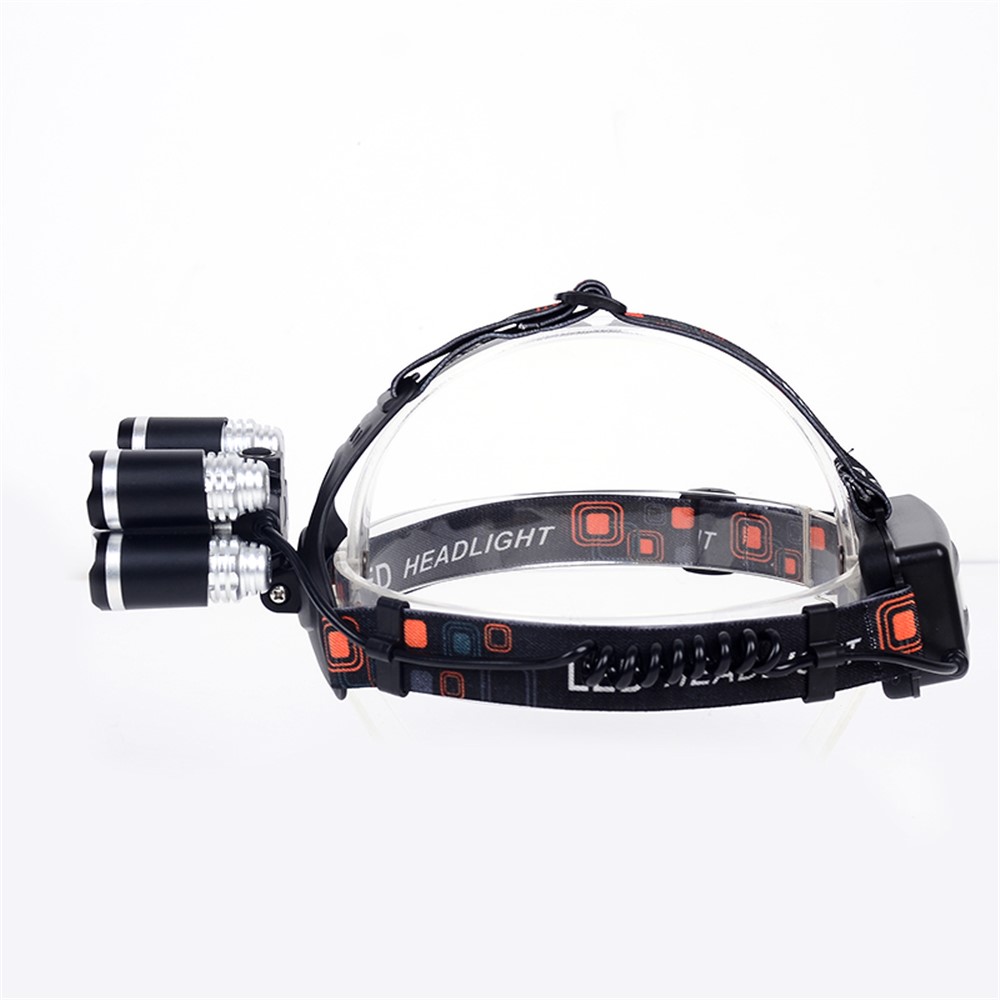 LED + T6 Strong Light Rechargeable Headlamp for Camping Fishing-8