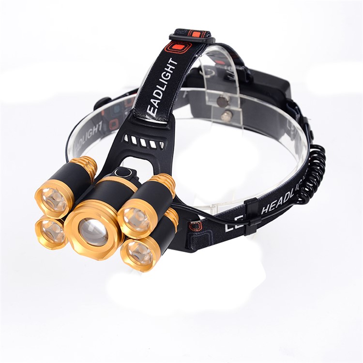LED + T6 Strong Light Rechargeable Headlamp for Camping Fishing-10