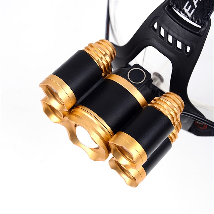 LED + T6 Strong Light Rechargeable Headlamp for Camping Fishing-14