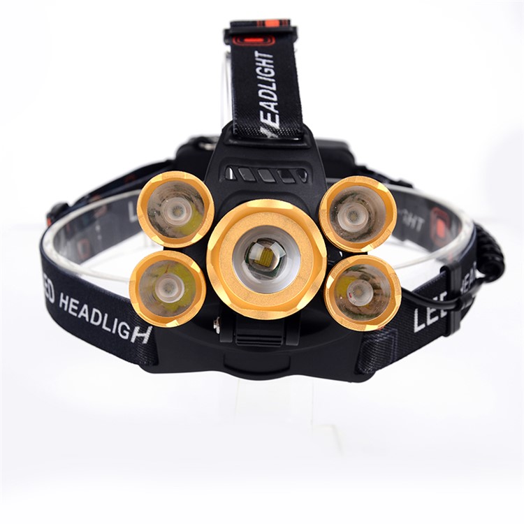 LED + T6 Strong Light Rechargeable Headlamp for Camping Fishing-17